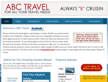 Tablet Screenshot of abctravelagent.com